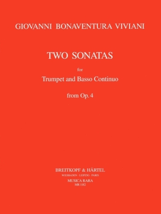 2 Sonaten aus op.4 f�r Trompete und Bc