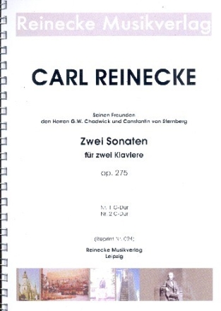 2 Sonaten op.275 f�r 2 Klaviere 4 Spielpartituren