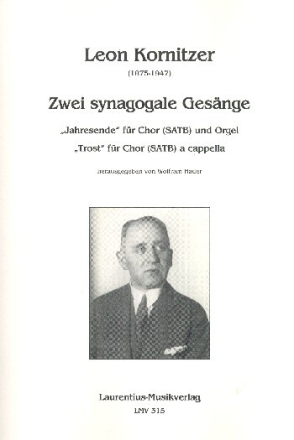 2 synagogale Ges�nge f�r gem Chor und Orgel Partitur