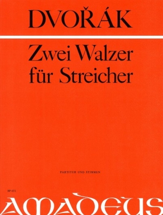 2 Walzer op.54,1-2 f�r Streich- quartett oder Orchester Partitur und 5 Stimmen