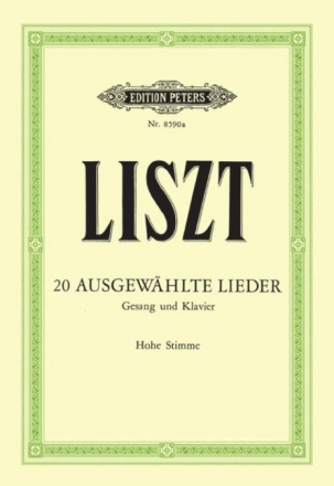 20 ausgew�hlte Lieder f�r hohe Singstimme und Klavier (dt/en/fr)