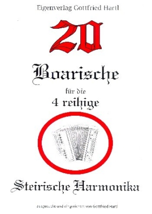 20 Boarische f�r 4-reihige Steirische Harmonika in Griffschrift