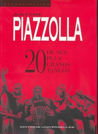 20 de ses plus grands tangos vol.1 pour piano, 2 violons, bass guitare et 2 bandon�ons partition piano et parties