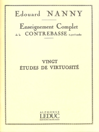 20 etudes de virtuosite pour contrebasse