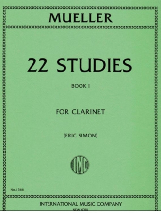 22 Studies vol.1 (nos.1-11) for clarinet