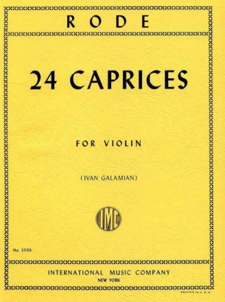 24 Caprices for violin