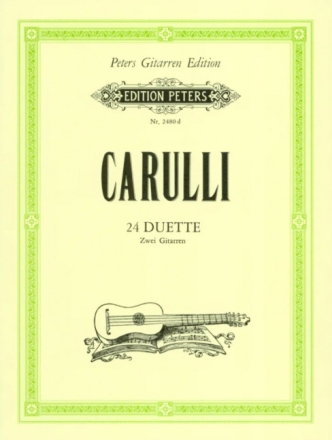 24 Duette f�r 2 Gitarren Spielpartitur
