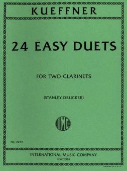 24 easy Duets for 2 clarinets