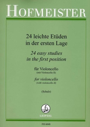 24 leichte Et�den in der ersten Lage f�r Violoncello mit Begleitung eines zweiten Cellos
