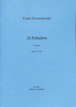 24 Pr�ludien Band 2 (Nr.13-24) f�r Gitarre