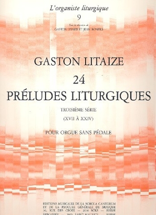 24 pr�ludes liturgiques vol.3 (Nr.17-24) pour orgue