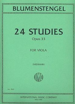 24 Studies op.33 for viola solo