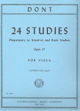 24 Studies op.37 for viola