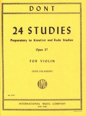 24 Studies op.37 for violin solo