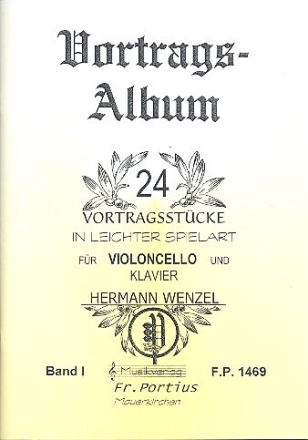 24 Vortragsst�cke Band 1 f�r Violoncello und Klavier leicht spielbar