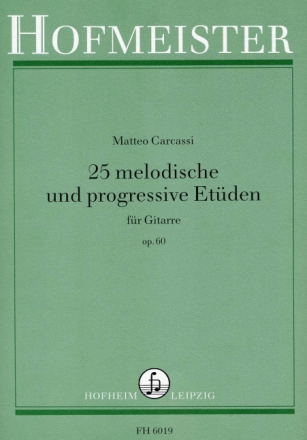 25 melodische und progressive Et�den op.60 f�r Gitarre