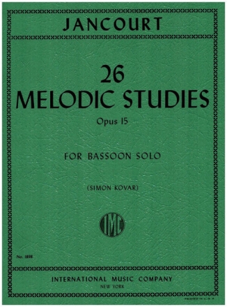 26 melodic Studies op.15 for bassoon