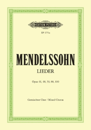 28 Lieder op.41, 48, 59, 88, 100 f�r gem Chor Partitur