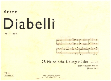 28 melodische �bungsst�cke op.149 f�r Klavier 4-h�ndig URTEXT