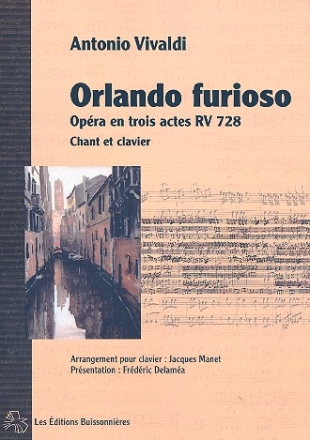 Orlando Furioso RV728 pour chant et clavier
