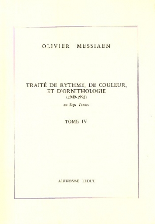 Traite de rythme de couleur et d'ornithologie vol.4