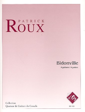 Bidonville pour 4 guitares partition et parties