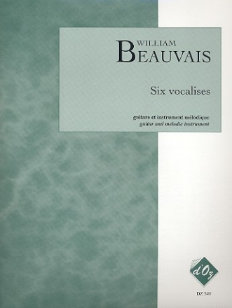 6 Vocalises pour guitare et instrument mlodique partition