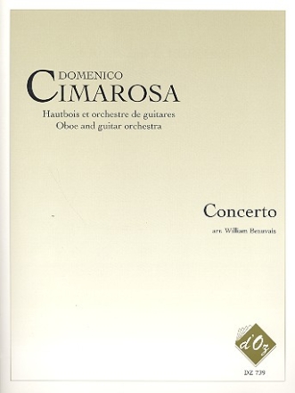 Concerto for oboe and guitar orchestra score and parts