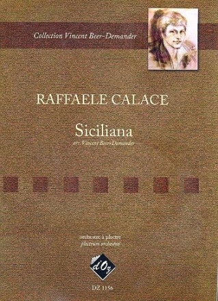 siciliana for plectrum orchestra score and parts