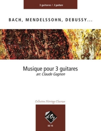 Musique pour 3 guitares score and parts