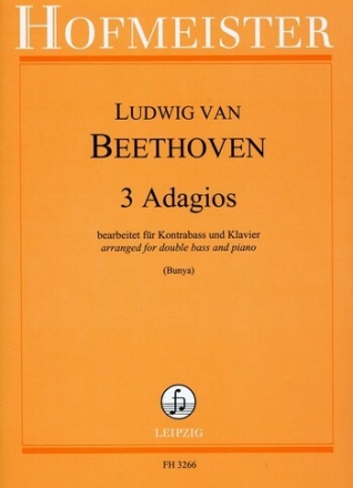 3 Adagios f�r Kontrabass und Klavier