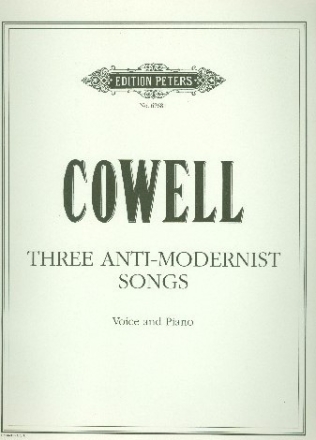 3 anti-modernist Songs for voice and piano