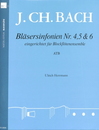 3 Bl�sersinfonien Nr.4-6 f�r 3 Blockfl�ten (ATB) oder Blockfl�tenensemble Partitur und Stimmen