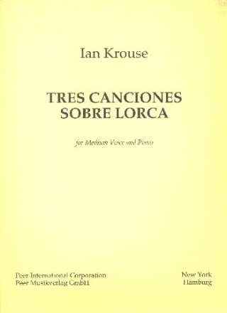 3 canciones sobre Lorca for medium voice and piano