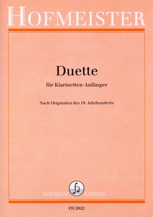 3 Duette nach Originalen des 19. Jahrhunderts f�r 2 Klarinetten Partitur
