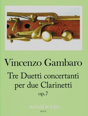 3 Duetti concertanti op.7 f�r 2 Klarinetten Stimmen