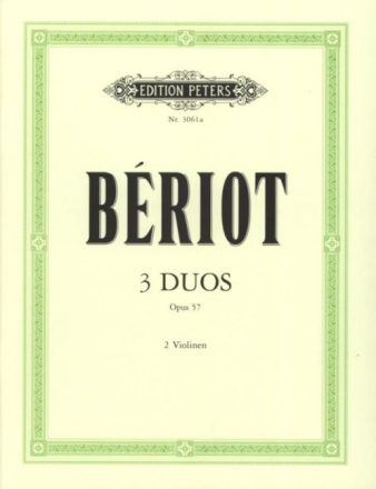 3 duos concertants op.57 f�r 2 Violinen Stimmen