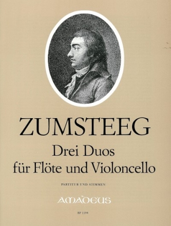 3 Duos f�r Fl�te und Violoncello Partitur und Stimmen