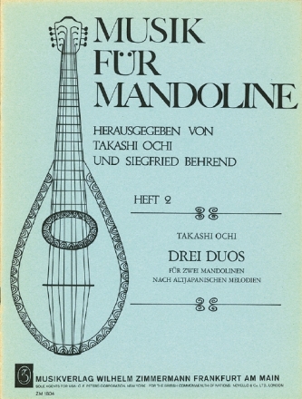 3 Duos nach altjapanischen Melodien f�r 2 Mandolinen Spielpartitur
