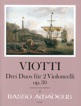 3 Duos op.30 f�r 2 Violoncelli Partitur und Stimmen