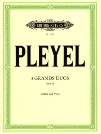3 grands Duos op.69 f�r Violine und Viola Stimmen
