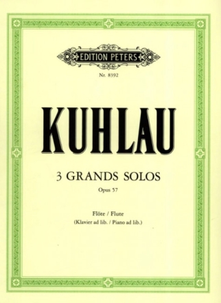 3 grands solos op.57 f�r Fl�te (Klavier ad lib.)