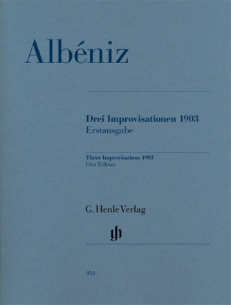 3 Improvisationen 1903 (+CD) f�r Klavier