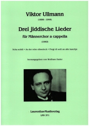 3 jiddische Lieder f�r M�nnerchor a cappella Partitur