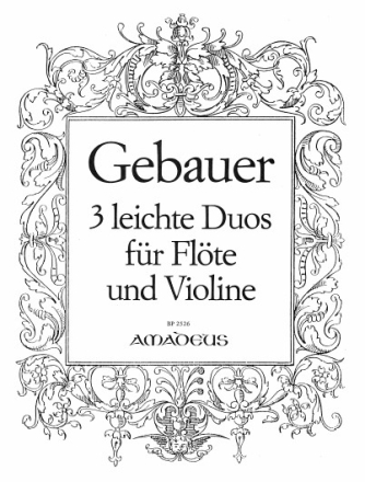 3 leichte Duos f�r Fl�te und Violine