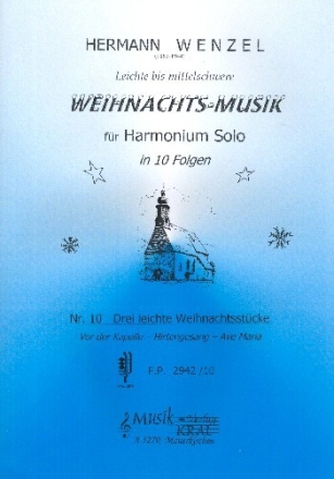3 leichte Weihnachtsst�cke f�r Harmonium solo