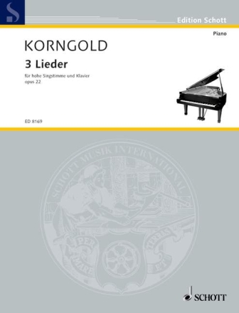 3 Lieder op. 22 f�r hohe Singstimme und Klavier