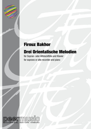 3 orientalische Melodien f�r Sopranblockfl�te und Klavier