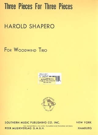 3 Pieces for 3 Pieces for flute, clarinet and bassoon parts