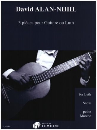 3 pi�ces pour guitare (luth)